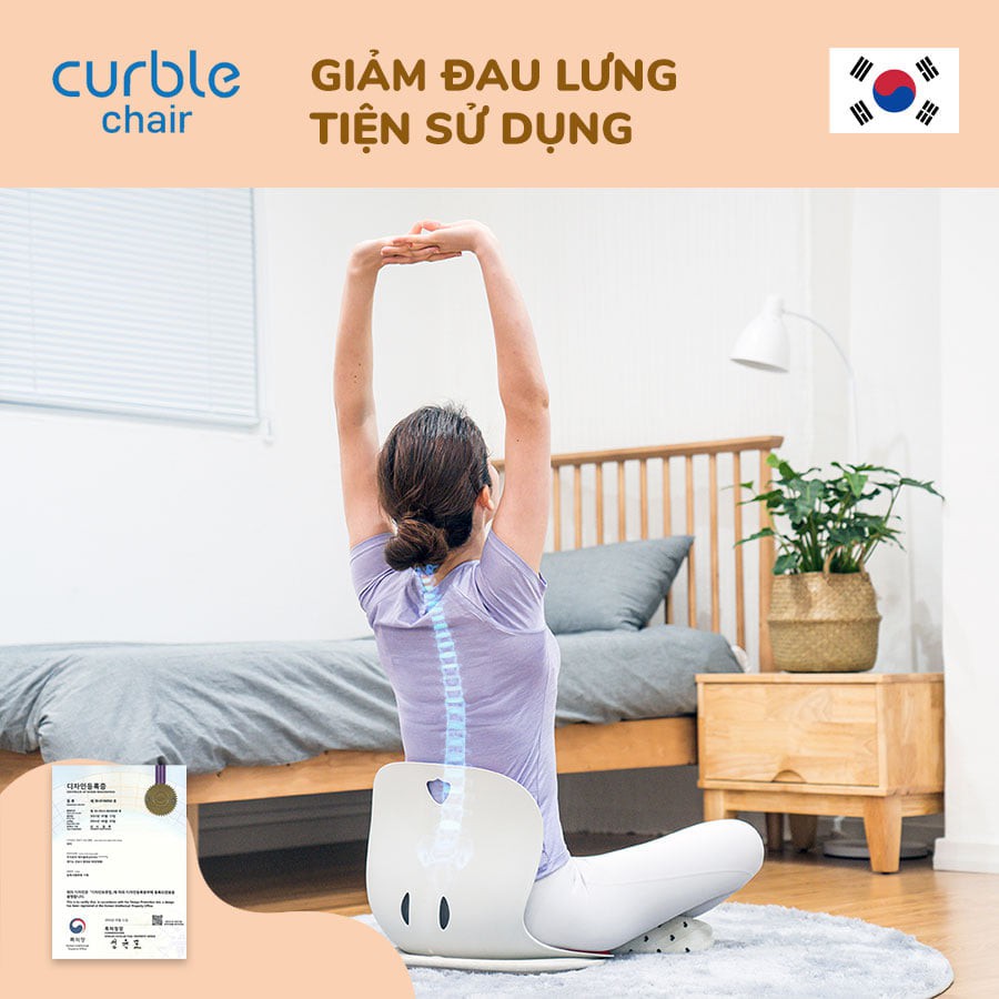 [CHÍNH HÃNG] GHẾ CHỐNG GÙ CHO BÉ CURBLE CHAIR COMFY - MADE IN KOREA | BigBuy360 - bigbuy360.vn