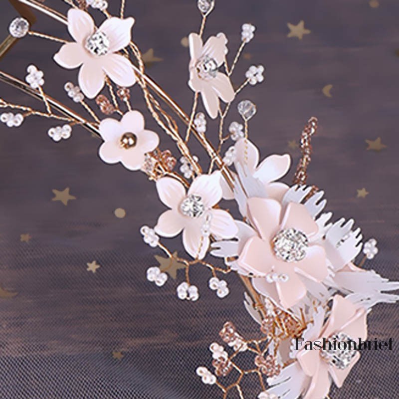 Set phụ kiện đính hạt pha lê thời trang dành cho cô dâu