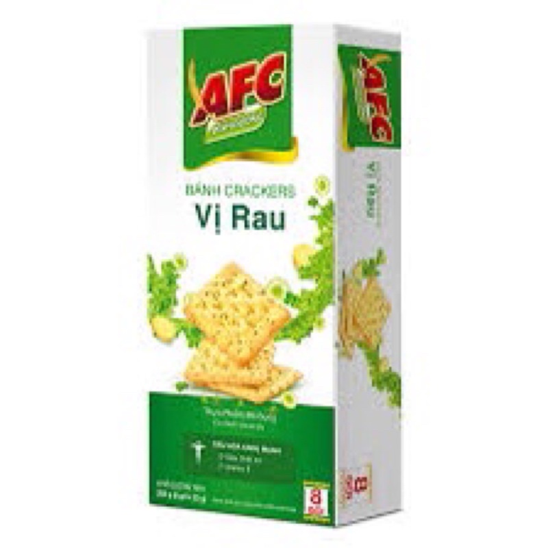 Bánh dinh dưỡng AFC vị rau 200g/ hộp nabati/ hộp xốp Ahh