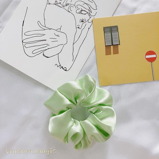 Scrunchie màu xanh mint