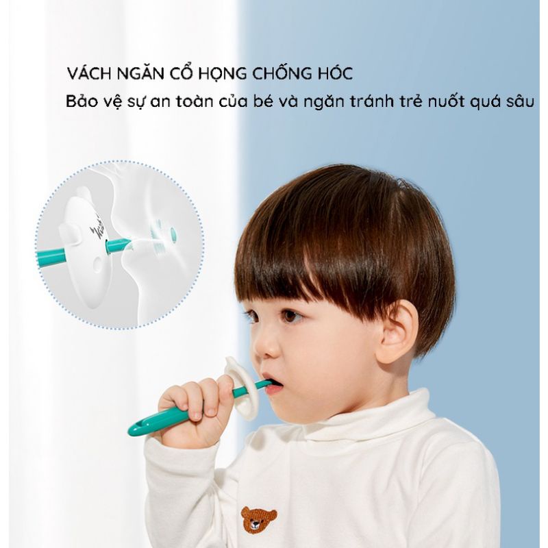 Bàn chải 360 độ cho bé, chất liệu nano siêu mềm, chải sạch , mềm mại cho bé, giúp bé thích thú chải răng hàng ngày