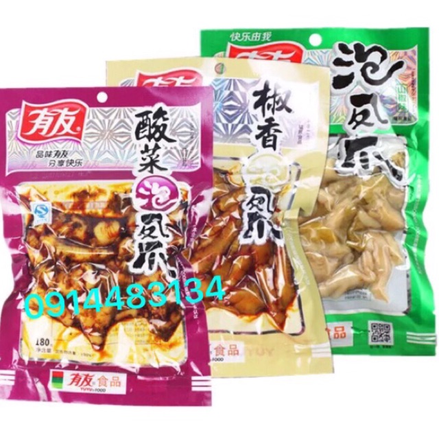 Combo 7 GÓI CHÂN GÀ YUYU 180gr