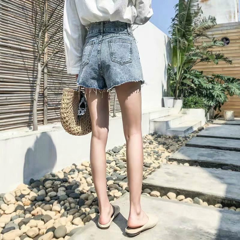 Women's Korean Casual Pants Loose Fashion High Waist Denim Shorts