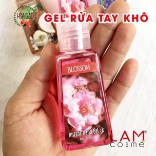 Gel rửa tay khô, Nước rửa tay khô LAM Cosme - Diệt Khuẩn 99%, loại nhỏ bỏ túi 60ml, an toàn cho bé
