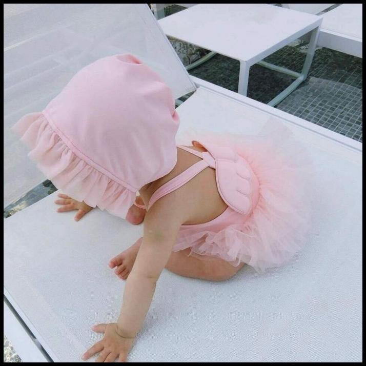 Bộ Đồ Bơi Có Mũ Màu Hồng Cho Bé Gái (2T) | Giá của giá