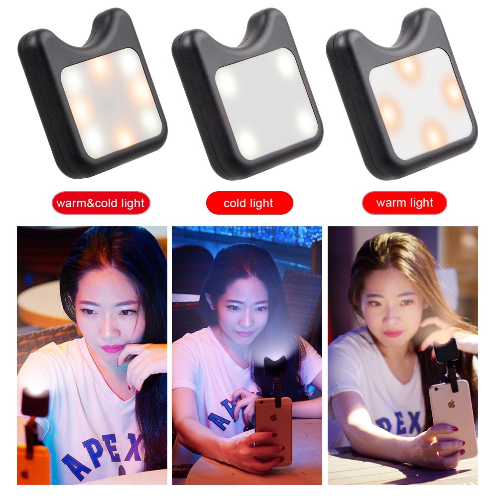 APEXEL kit ống kính camera điện thoại Led Fill ánh sáng Ống kính chụp ảnh tự sướng nhẹ Lens cho iPhone Lens