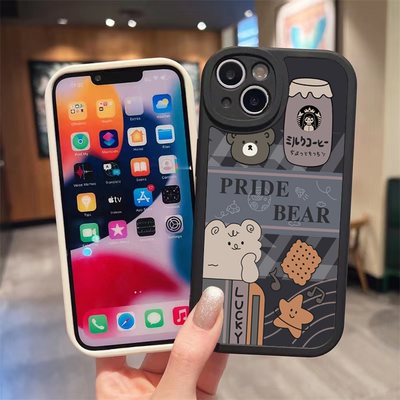 Ốp lưng Hình ảnh gấu béo dễ thương vỏ điện thoại iPhone 11 14 Pro 12 Promax 13 Pro 14 Plus 14 Pro X Xs XR Xs Max 6 6s 7 8Plus 11