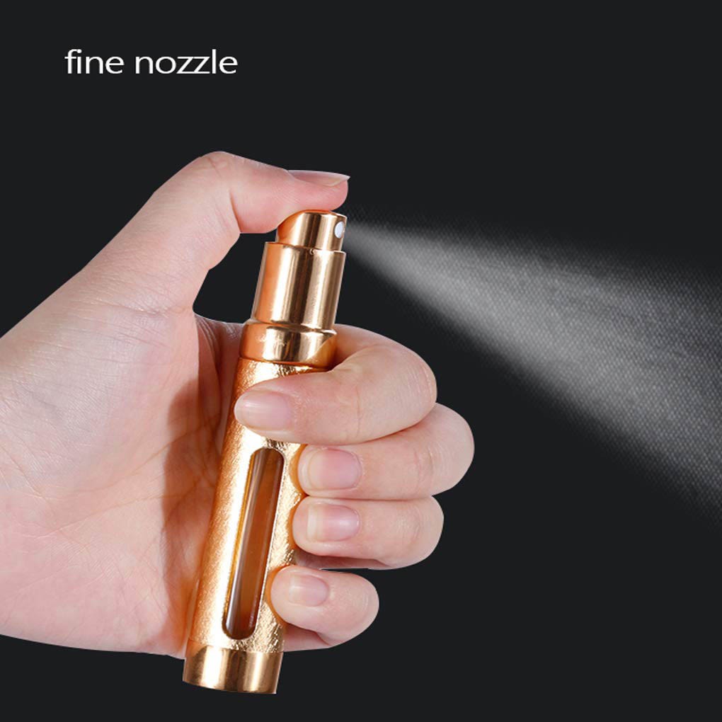[Hàng mới về] Chai đựng nước hoa dạng xịt dung tích 12ml thiết kế vỏ màu vàng sang trọng | BigBuy360 - bigbuy360.vn