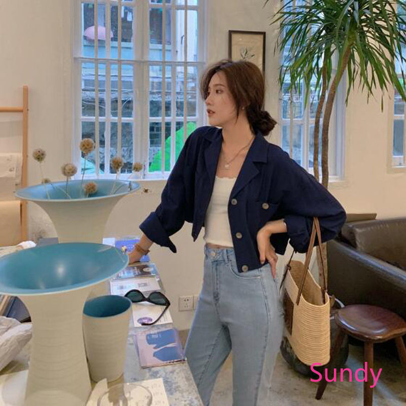 Áo Khoác Nữ Dáng Rộng Phong Cách Hàn Quốc Thời Trang Mùa Thu | BigBuy360 - bigbuy360.vn