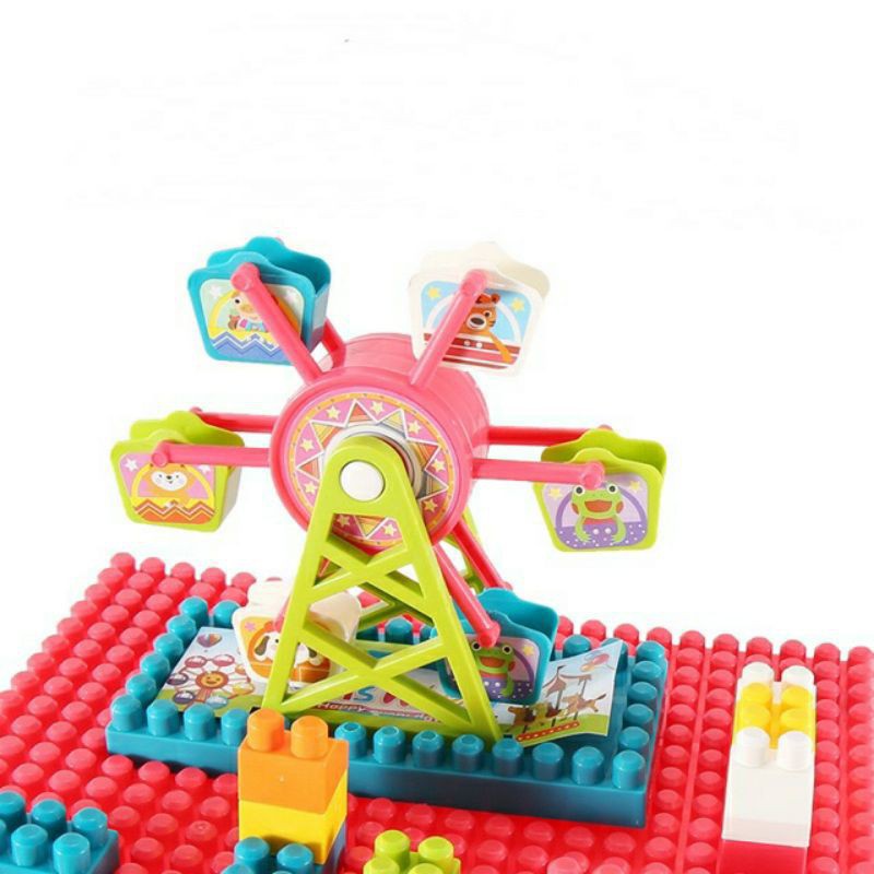 Bàn lắp ghép lego mini sáng tạo - Đồ chơi thông minh cho bé