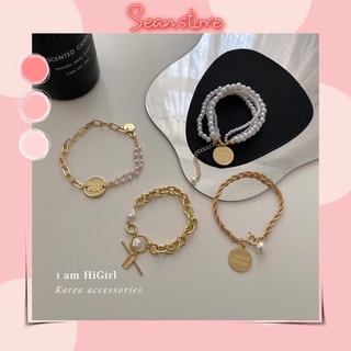 ✨[ SẴN ] Trang sức vòng tay mạ v.àng cổ điển Hàn quốc (có ảnh thật)