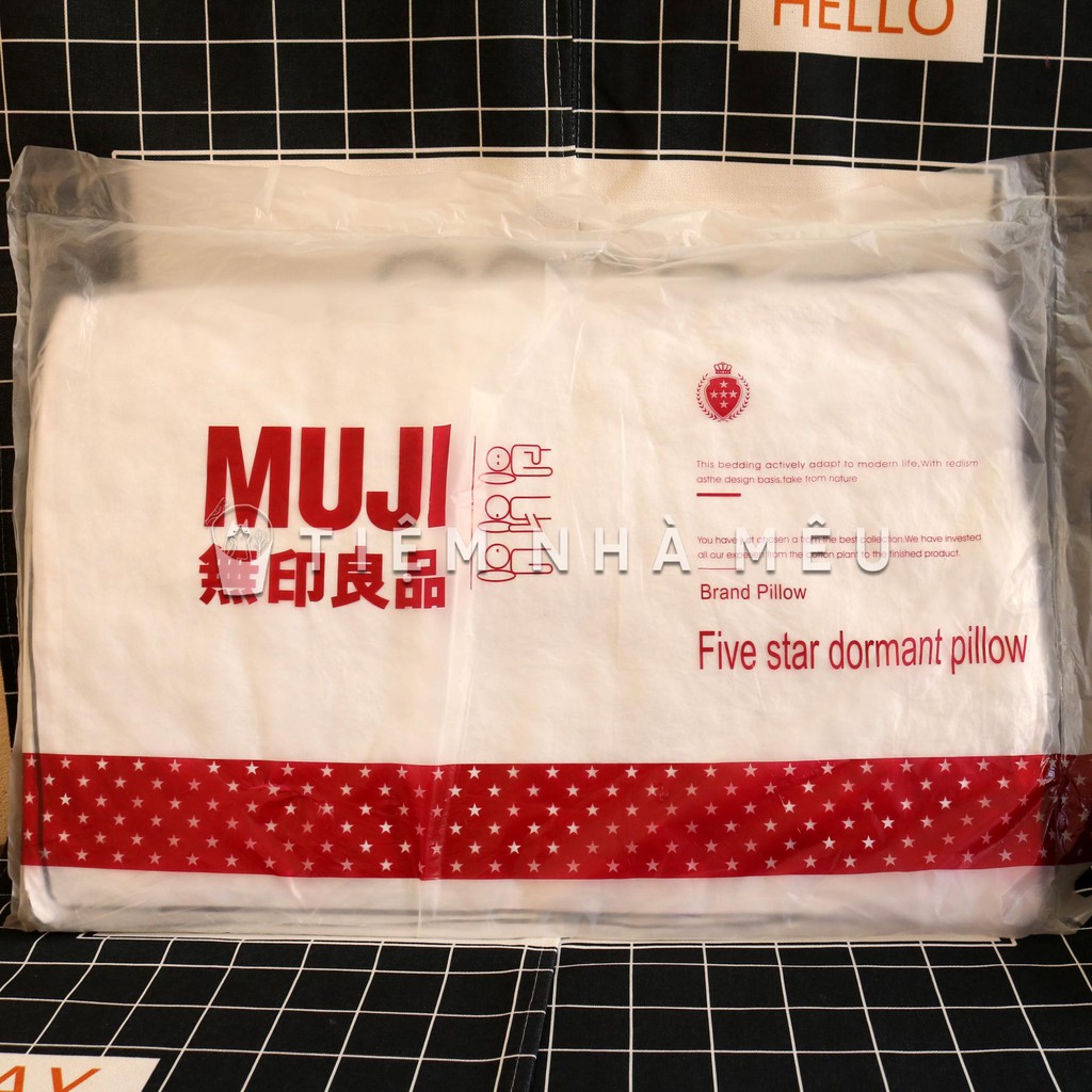 ( Now Ship )Cặp Ruột Gối Muji Size 50x70 Loại Mỏng Cao Cấp Nhập Khẩu Tiệm Nhà Mêu