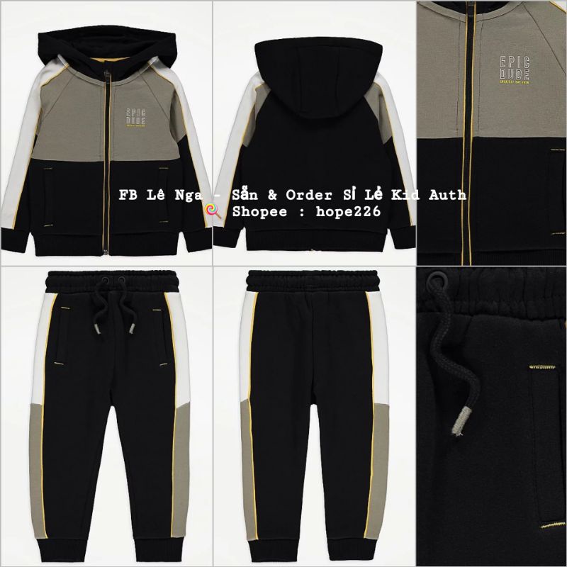 [FORM NHỎ] Set bộ nỉ bông GEOGRE_UK chính hãng sz từ 12-18m đến 6-7y