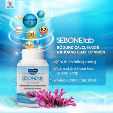 (Chính hãng) SEBONETab - SEABONE / SEA BONE /SEABON Viên Uống Canxi từ tảo biển/ không táo bón/ không sạn / PHARMACY Q7