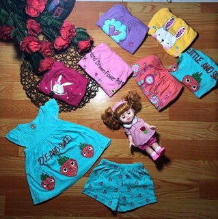 Freeship 99k TQ_Bộ cotton bé gái