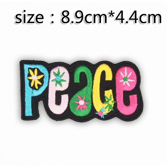 Sticker Dán vải là lên quần áo phong cách GDRAGON hoa cúc Peaceminusone