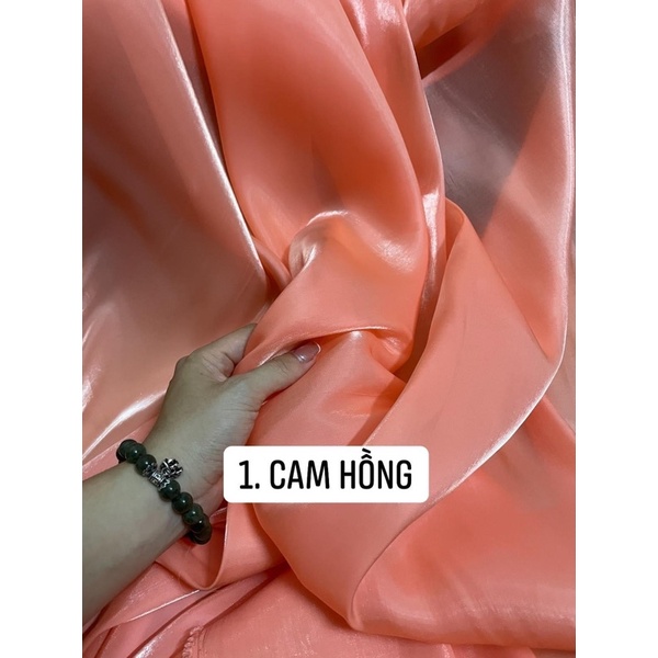 ❤️‍🔥giá sỉ ❤️‍🔥 vải voan tơ sống organza óng ánh nhiều màu pha phối, lên váy đầm kiểu xinh xịn