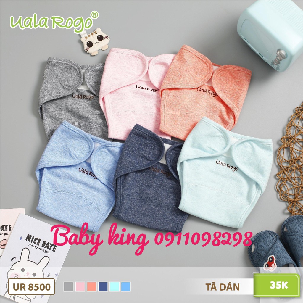 Tã Đóng Bỉm Uala &amp; Rogo 1 cái Size Newborn (3-5 kg)