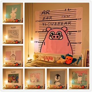 Ins Landscape Background Cloth Bedside Room Layout Hanging Cloth Carpet Dormitory Decoration Painting -2