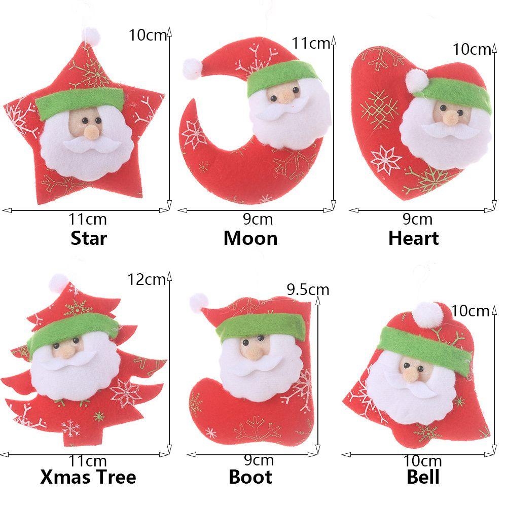SUENIN Phụ Kiện Treo Trang Trí Cây Thông Giáng Sinh Hình Ông Già Noel Bằng Vải