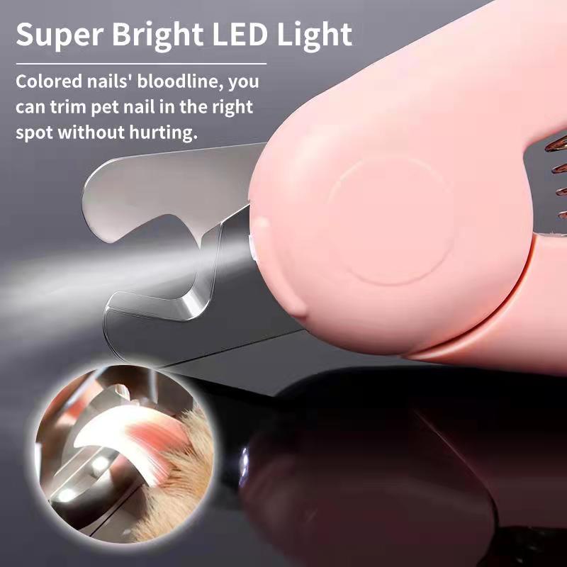 Dụng Cụ Cắt Móng Tay Có Đèn LED Cho Thú Cưng Chó Mèo Dễ Thương