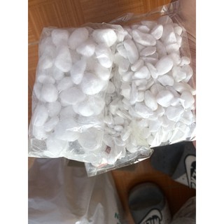 Sỏi trắng trang trí chậu cây(50 viên)