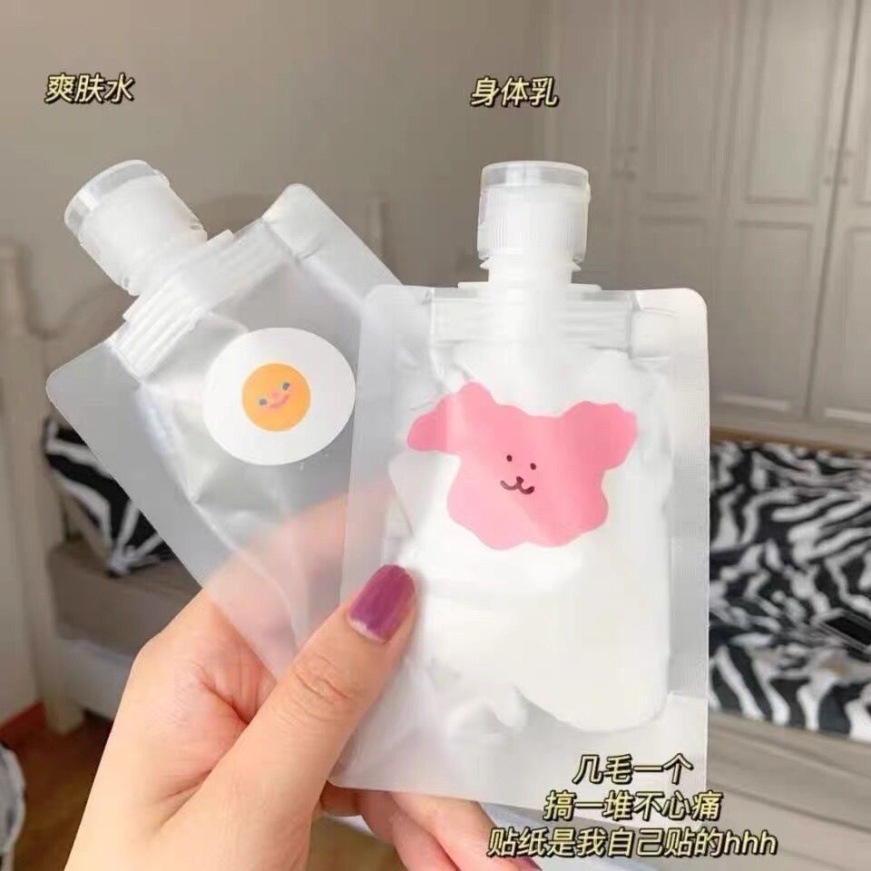 Túi Rỗng Đựng Nước Rửa Tay / Dầu Gội Kiểu Hoạt Hình Dễ Thương 30 / 50 / 100ML