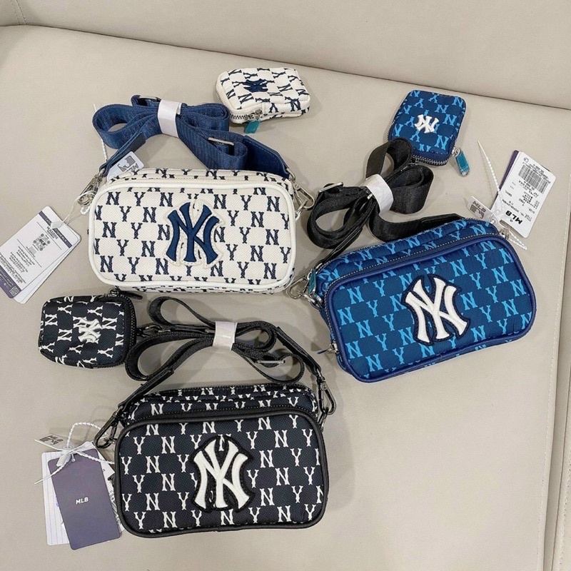[Full Tag code] Túi đeo chéo MLb monogram mini 2 món sẵn 3 màu tqxk hàng đẹp