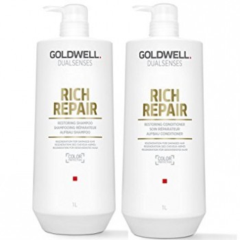 COMBO CẶP GỘI XÃ SIÊU CHỮA TRỊ TÓC GOLDWELL DUALSENSES RICH 1000ML + 1000ML
