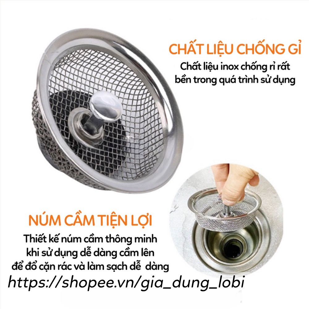 Nắp giỏ lọc rác nắp đậy bồn rửa chén giá tốt thoát nước nhanh, rọ lọc rác bồn rửa bát