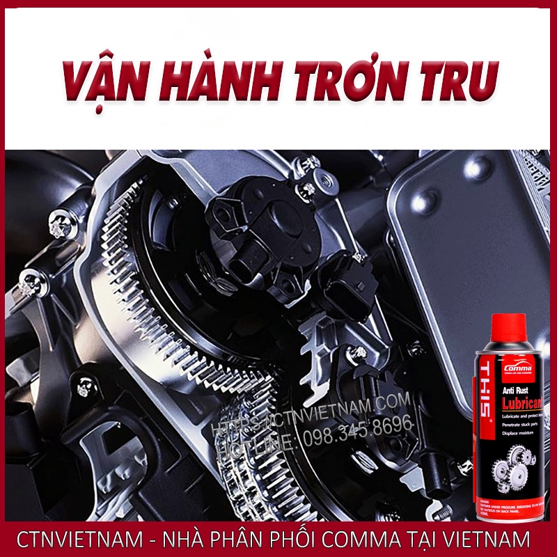 Chai Xịt Chống Rỉ Sét, Bôi Trơn Và Vệ Sinh Sên Xích Xe Máy Anti Rust Lubricant Tác Dụng Siêu Nhanh, Mạnh Mẽ