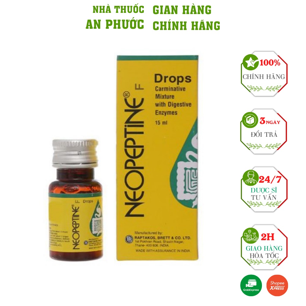 Dung Dịch Nhỏ Giọt NEOPEPTINE F DROPS ⚡ CAM KẾT CHẤT LƯỢNG ⚡Tăng Cường Tiêu Hóa(15ml)
