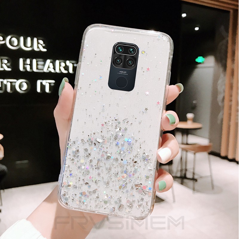 Ốp Điện Thoại Silicon Mềm Kim Tuyến Lấp Lánh Cho Redmi Note 11 11S 10 10S 9 8 7 6 5 4 9S Pro Max 8A 7A 6A Go A1