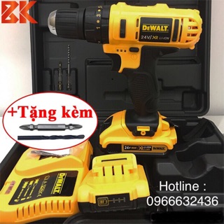 Máy khoan bin dewalt 24v 3 chức năng - máy khoan pin