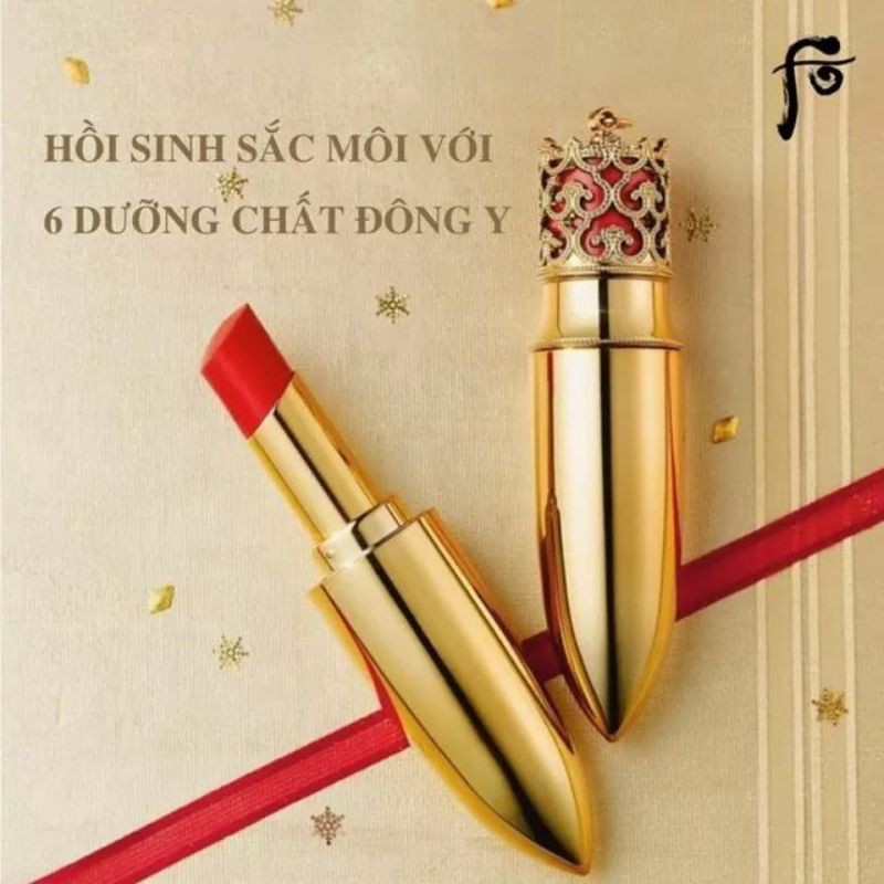 Son WHOO luxury Lip Rouge màu 24 Đỏ cam