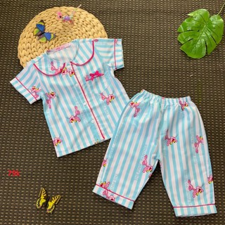 ĐỒ BỘ PIZAMA BÉ GÁI VẢI KATE SIZE 1-8