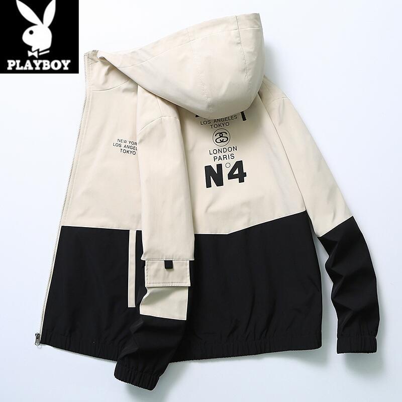 Áo Khoác Hoodie Playboy Dáng Rộng Phong Cách Hàn Quốc Trẻ Trung Cho Nam