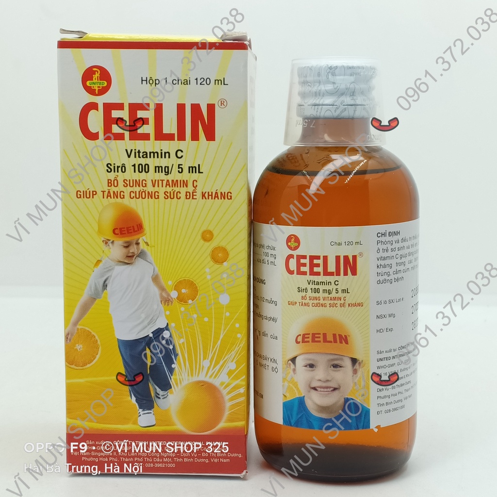 Siro bổ sung Vitamin C cho trẻ em Ceelin