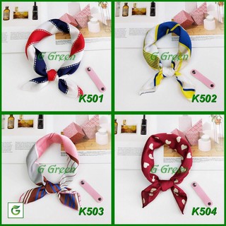 Khăn lụa turban vuông satin 50x50cm K501-K516