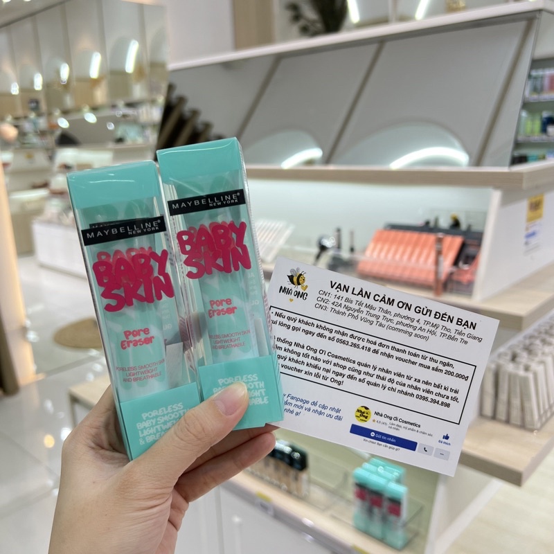 Kem lót mịn da che khuyết điểm Maybelline New York Baby Skin Pore Eraser Primer 22ml