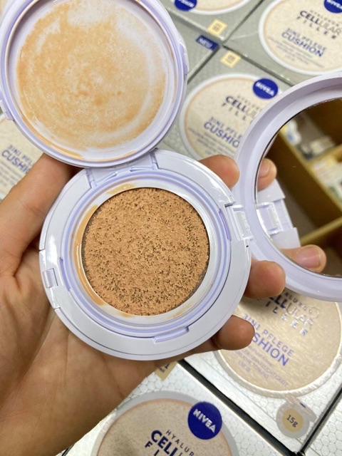 [Xách tay Đức] Phấn nước 3 in 1 Nivea Cushion - siêu mịn mỏng, tự nhiên và che khuyết điểm