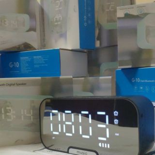 Loa Bluetooth, Đài FM Tích Hợp Đồng Hồ Báo Thức, Màn Hình LED, Màn Hình Tráng Gương