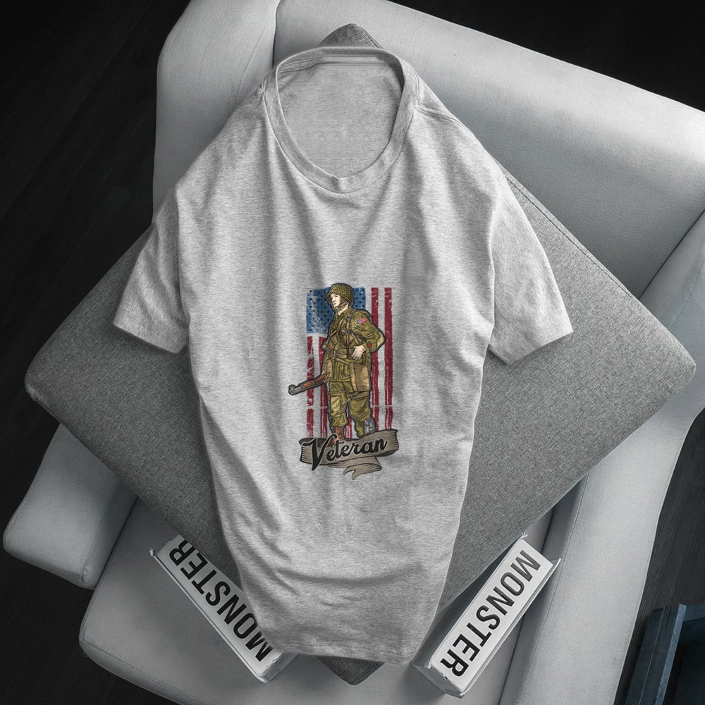 BST Áo phông nam tay ngắn chất cotton tici mềm mịn in US Army cá tính NZ08 | BigBuy360 - bigbuy360.vn