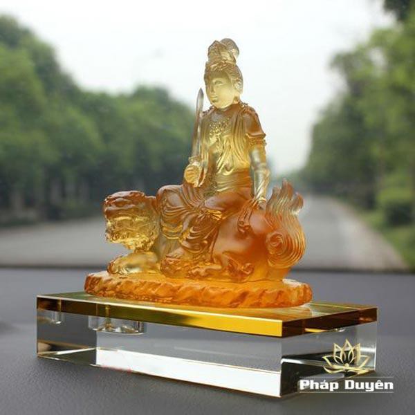 Tượng Để Xe Hình Bồ Tát Văn Thù - Cao 12.5cm