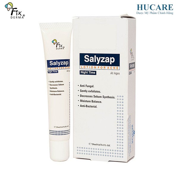 Fixderma Lotion Giảm Mụn Ban Đêm Salyzap Lotion For Acne 20g