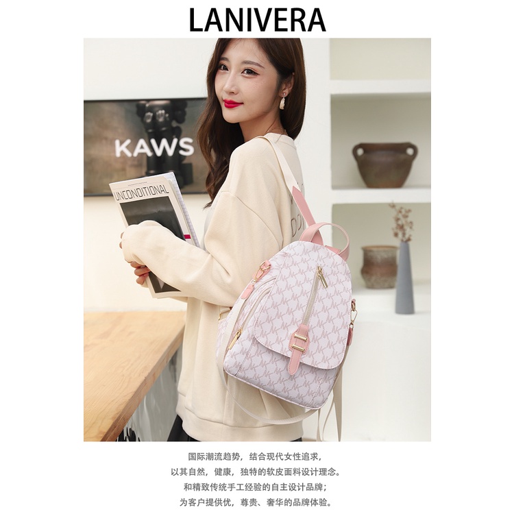 Ba Lô Giả Da Chống Thấm Nước Đa Năng perempuan beg galas Ransel WANITA