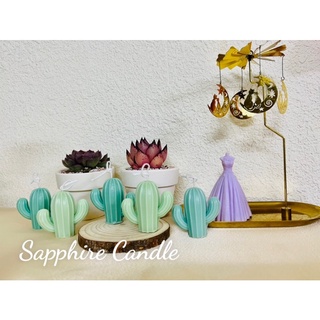 Nến thơm hình xương rồng decor quà tặng