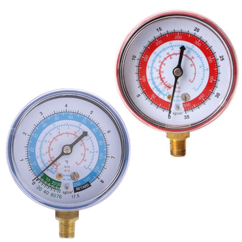 Đồng Hồ Đo Áp Suất Không Khí R404 R134A R22 PSI KPA