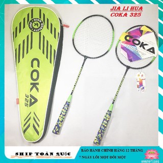 BỘ 2 CÂY VỢT CẦU LÔNG COKA 325