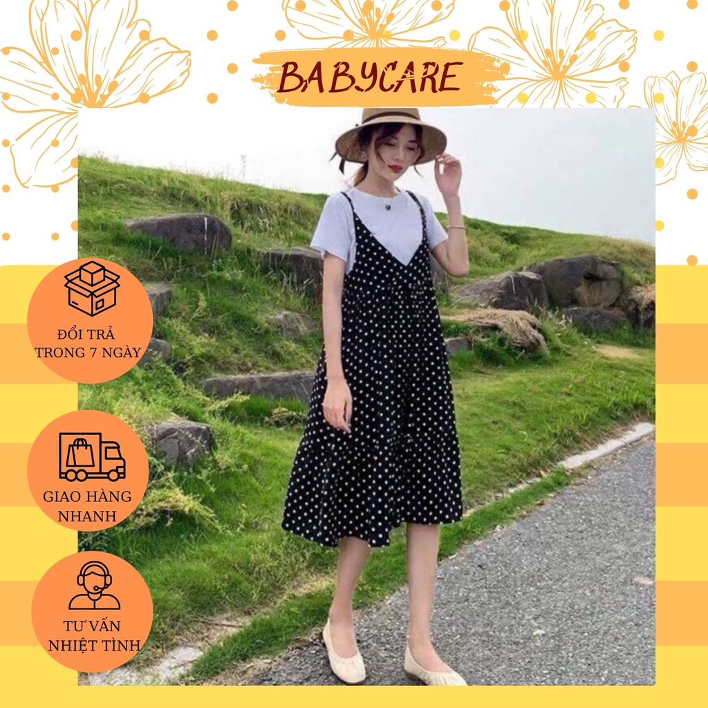 VÁY BẦU ĐẸP-ĐẦM BẦU HÈ CÔNG SỞ YẾM CHẤM BI HÀNG ĐẸP